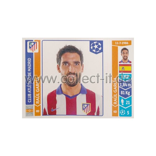 Sticker 52 - Raul Garcia - Club Atletico de Madrid