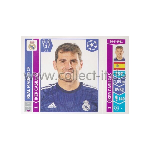 Sticker 109 - Iker Casillas - Real Madrid CF