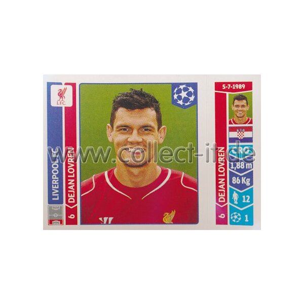 Sticker 148 - Dejan Lovren - Liverpool FC