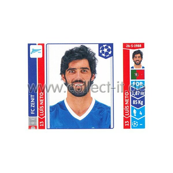 Sticker 201 - Luis Neto - FC Zenit