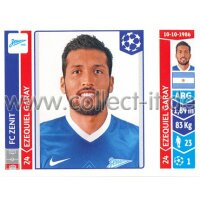 Sticker 202 - Ezequiel Garay - FC Zenit