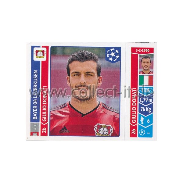 Sticker 218 - Giulio Donati - Bayer 04 Leverkusen