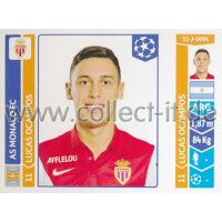 Sticker 243 - Lucas Ocampos - AS Monaco FC