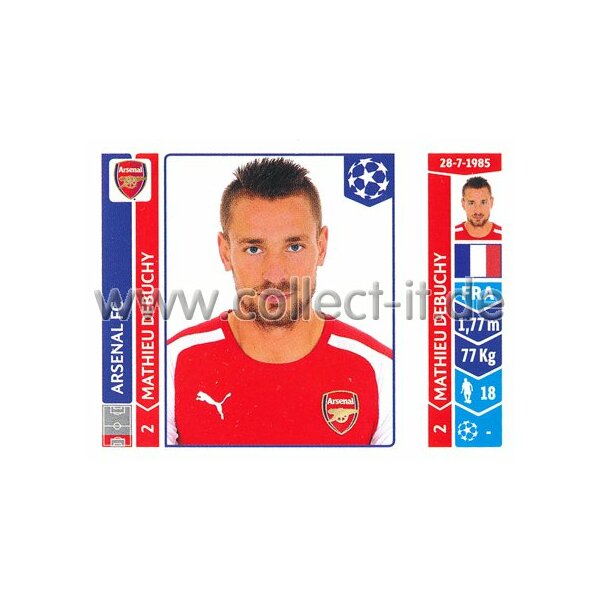 Sticker 254 - Mathieu Debuchy - Arsenal FC