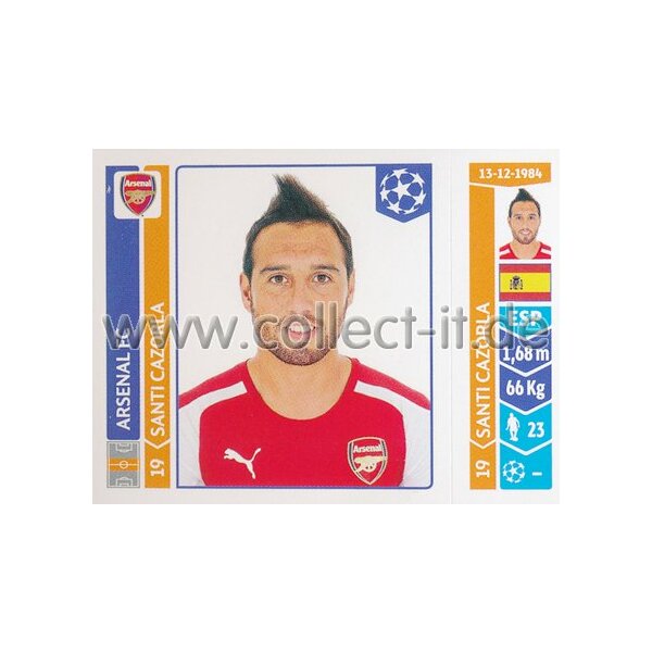 Sticker 268 - Santi Cazorla - Arsenal FC