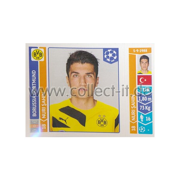 Sticker 277 - Nuri Sahin - Borussia Dortmund