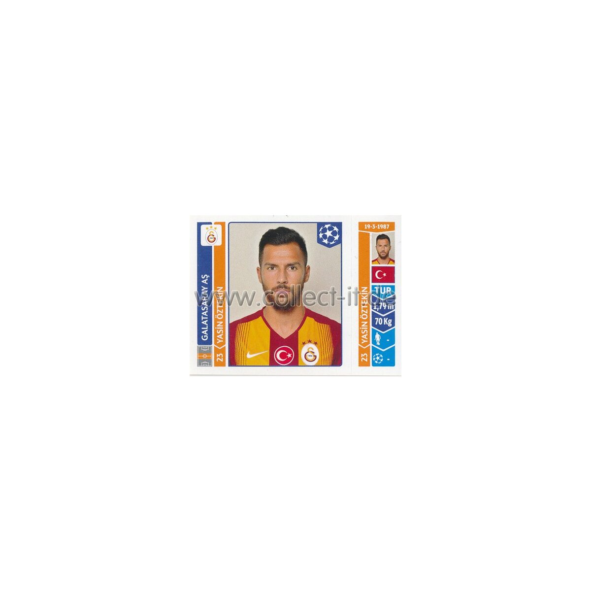 Sticker 304 - Yasin Öztekin - Galatasaray AS, 0,69 €