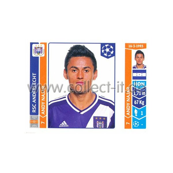 Sticker 312 - Andy Najar - RSC Anderlecht