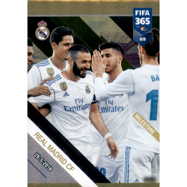 Fifa 365 Cards 2019 - 69 - Real Madrid CF - 3 Times European Champion in a row - Milestone