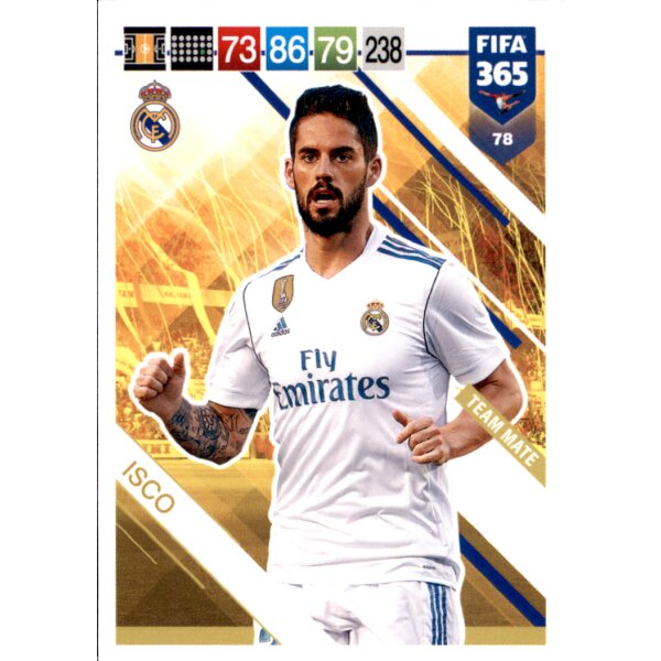 Fifa 365 Cards 2019 - 78 - Isco - Team Mate