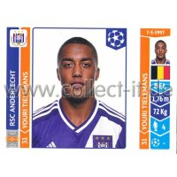 Sticker 314 - Youri Tielemans - RSC Anderlecht