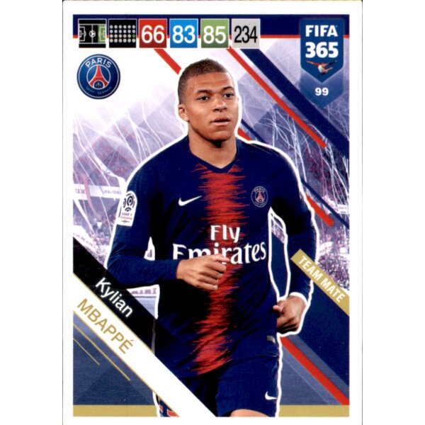 Fifa 365 Cards 2019 99 Kylian Mbappe Team Mate 1 79