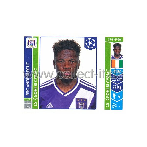 Sticker 316 - Gohi Bi Cyriac - RSC Anderlecht