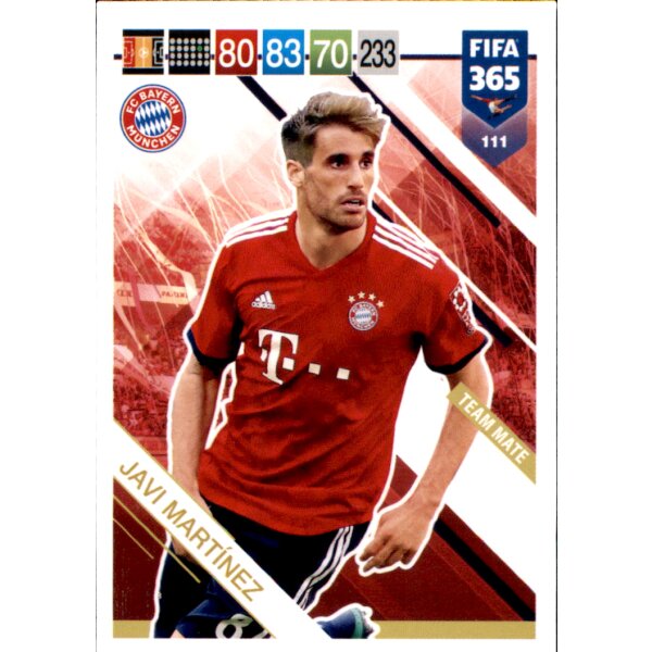 Fifa 365 Cards 2019 - 111 - Javi Martinez - Team Mate