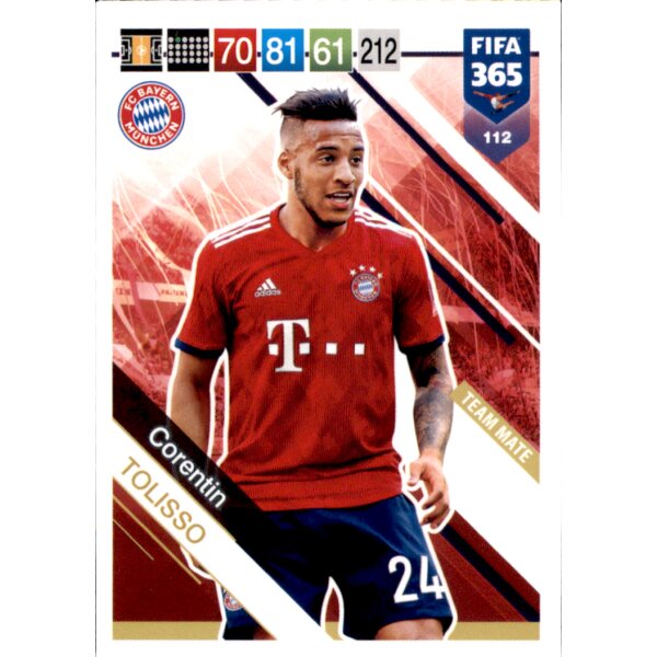 Fifa 365 Cards 2019 - 112 - Corentin Tolisso - Team Mate