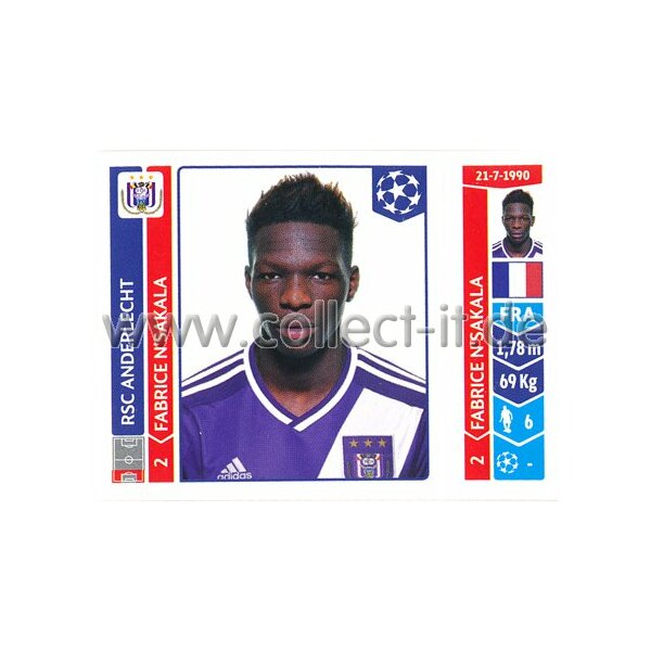 Sticker 319 - Fabrice NSakala - RSC Anderlecht