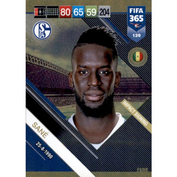 Fifa 365 Cards 2019 - 139 - Salif Sane - Impact Signing