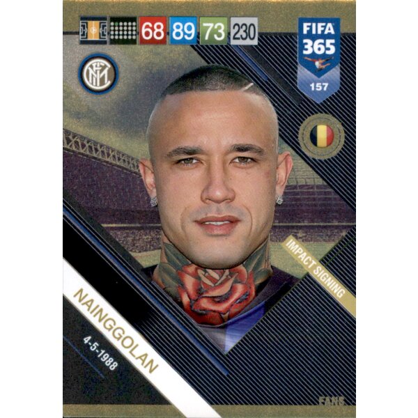 Fifa 365 Cards 2019 - 157 - Radja Nainggolan - Impact Signing