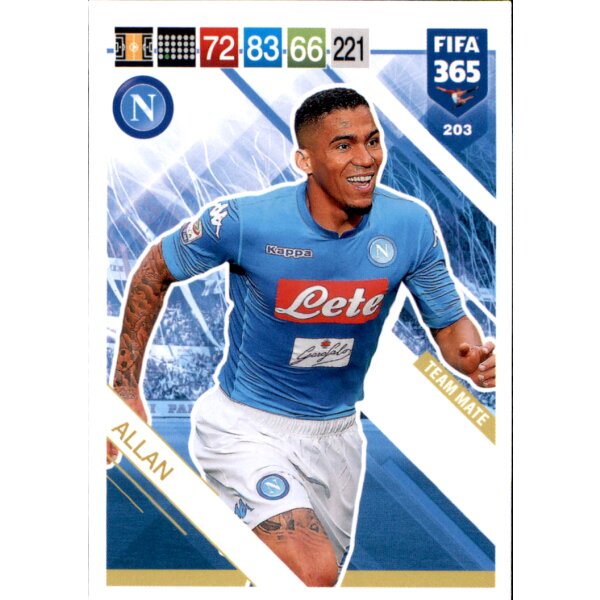 Fifa 365 Cards 2019 - 203 - Allan - Team Mate