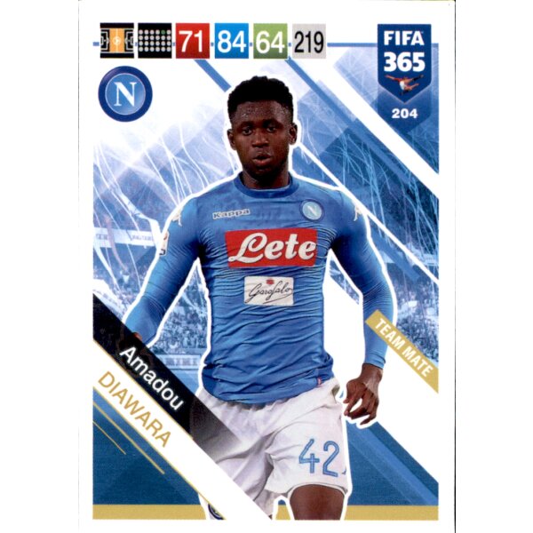 Fifa 365 Cards 2019 - 204 - Amadou Diawara - Team Mate