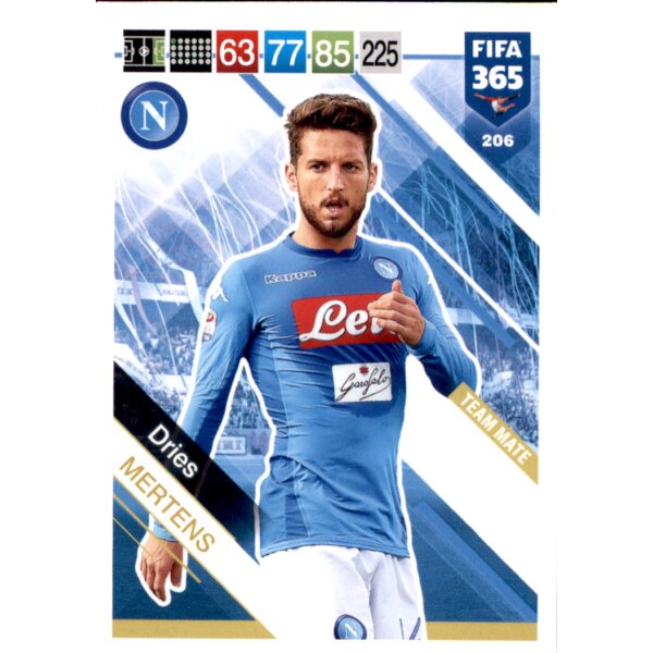 Fifa 365 Cards 2019 - 206 - Dries Mertens - Team Mate