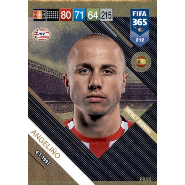 Fifa 365 Cards 2019 - 212 - Angelino - Impact Signing