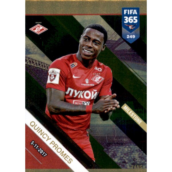 Fifa 365 Cards 2019 - 249 - Quincy Promes - 50 League Goals for Spartak Moskva - Milestone