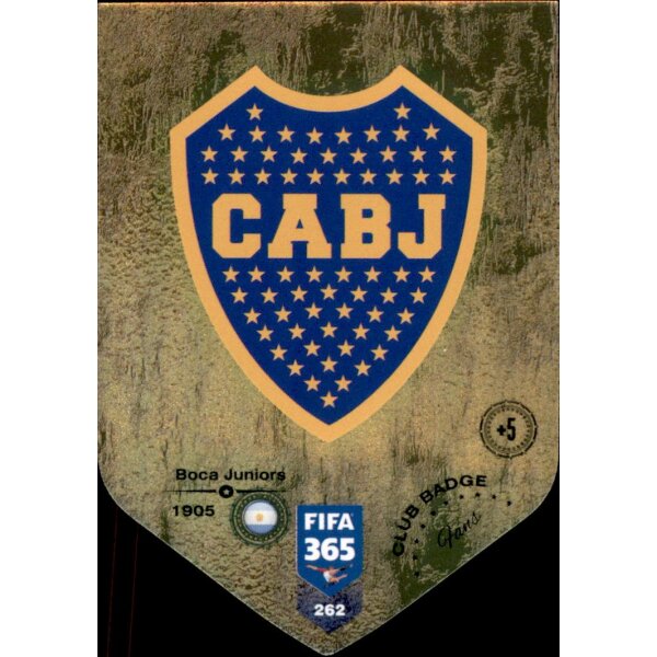 Fifa 365 Cards 2019 - 262 - Club Badge - Boca Juniors