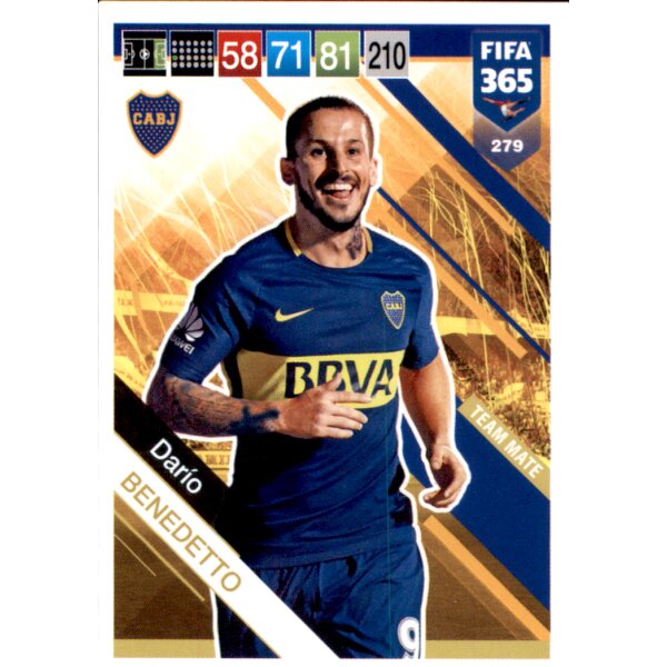 Fifa 365 Cards 2019 - 279 - Dario Benedetto - Team Mate