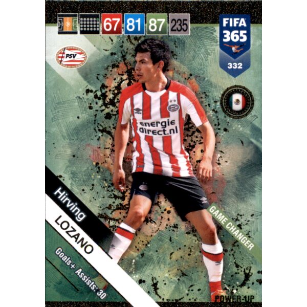 Fifa 365 Cards 2019 - 332 - Hirving Lozano - Game Changers