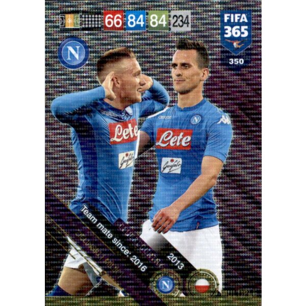 Fifa 365 Cards 2019 - 350 - Piotr Zielinski / Arkadiusz Milik - Club & Country