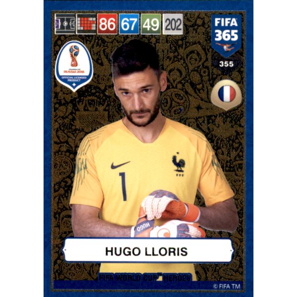 Fifa 365 Cards 2019 - 355 - Hugo Lloris - FIFA World Cup Heroes