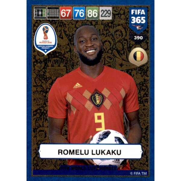 Fifa 365 Cards 2019 - 390 - Romelu Lukaku - FIFA World Cup Heroes