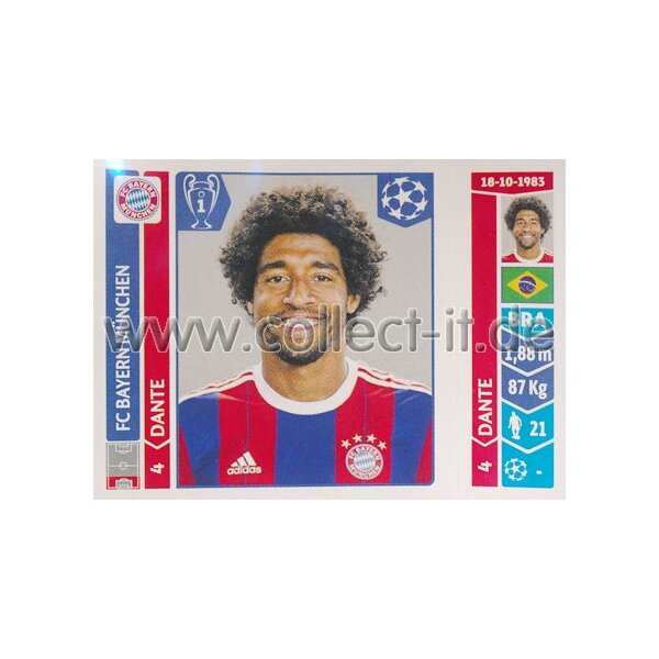 Sticker 348 - Dante - FC Bayern München