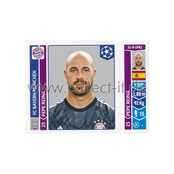 Sticker 356 - Pepe Reina - FC Bayern München