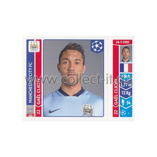 Sticker 367 - Gael Clichy - Manchester City FC
