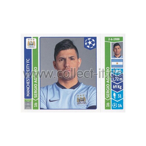 Sticker 371 - Sergio Agüero - Manchester City FC