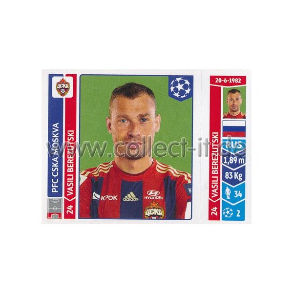 Sticker 383 - Vasili Berezutski - PFC CSKA Moskva