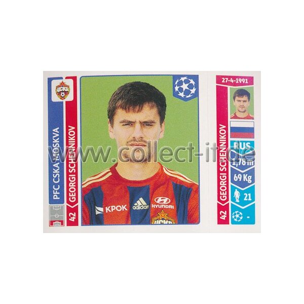 Sticker 385 - Georgi Schennikov - PFC CSKA Moskva