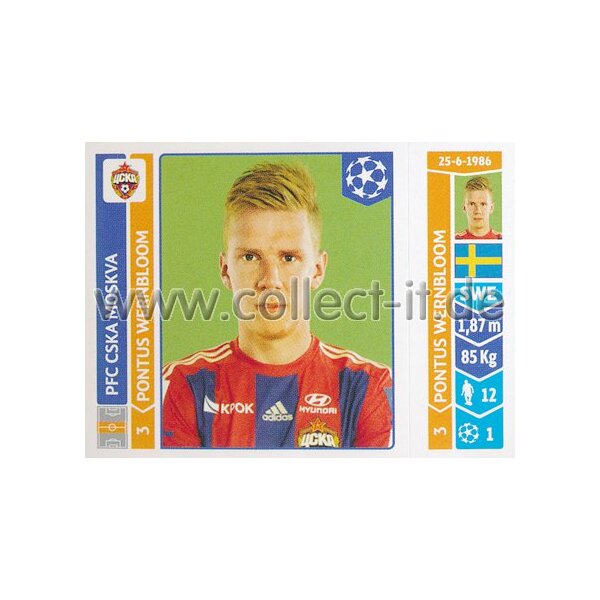 Sticker 387 - Pontus Wernbloom - PFC CSKA Moskva