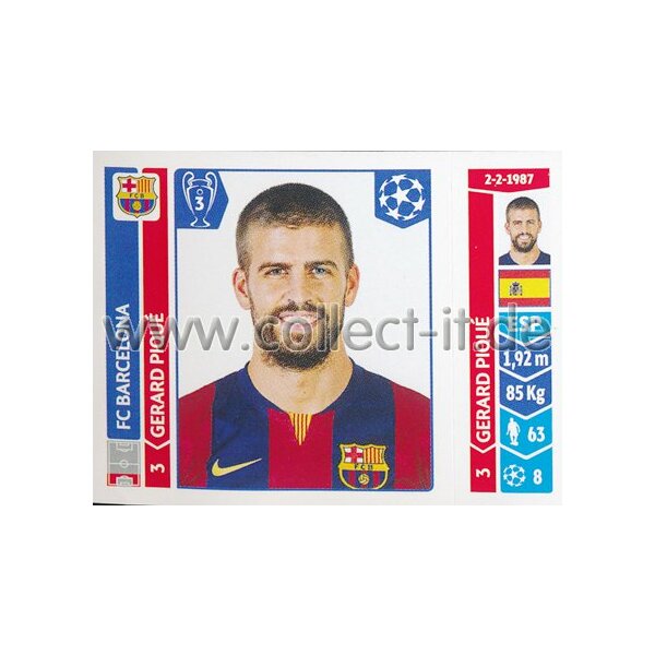 Sticker 419 - Gerard Pique - FC Barcelona