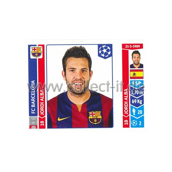 Sticker 421 - Jordi Alba - FC Barcelona