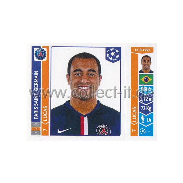 Sticker 451 - Lucas - Paris Saint-Germain FC