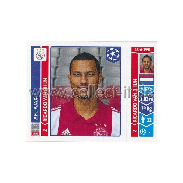 Sticker 454 - Ricardo van Rhijn - AFC Ajax