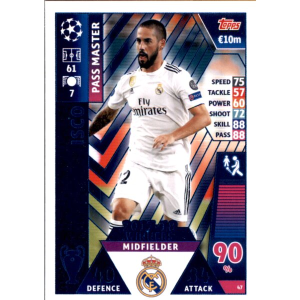 CL1819 - Karte 47 - Isco - Pass Master