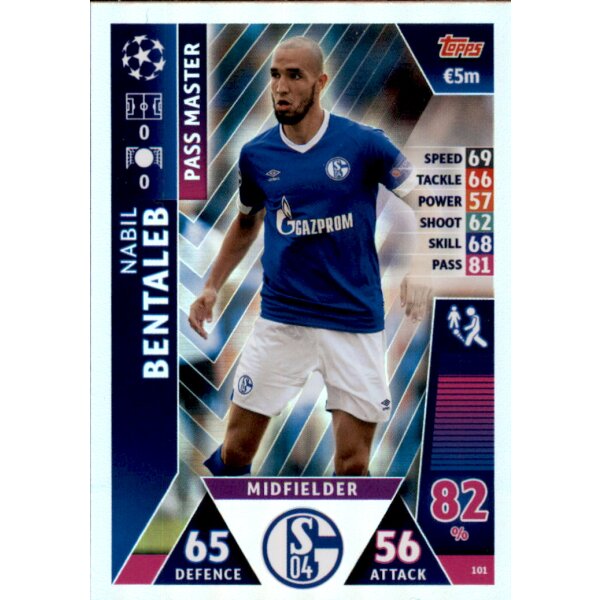 CL1819 - Karte 101 - Nabil Bentaleb - Pass Master