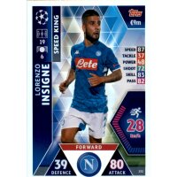 CL1819 - Karte 232 - Lorenzo Insigne - Speed King