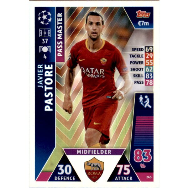 CL1819 - Karte 245 - Javier Pastore - Pass Master