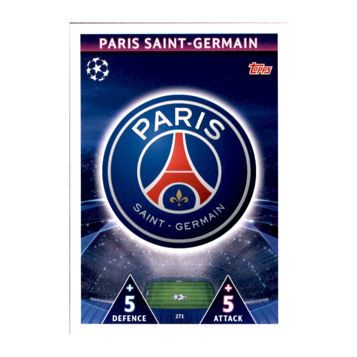 CL1819 - Karte 271 - Paris Saint-Germain - Club Logo, 1,99