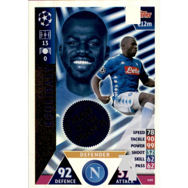 CL1819 - Karte 409 - Kalidou Koulibaly - Man of the Match